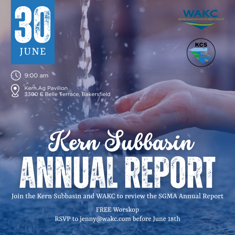 Kern Subbasin Annual Report flier